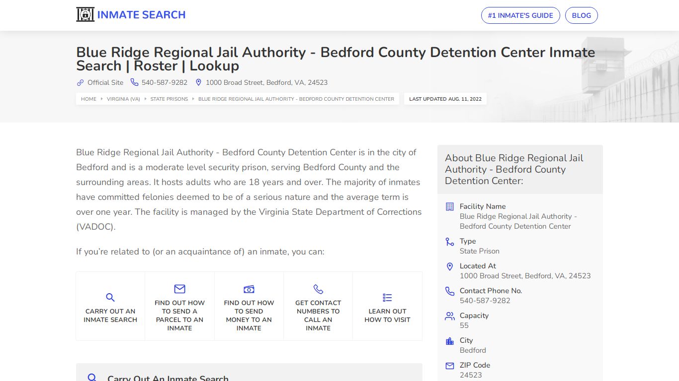 Blue Ridge Regional Jail Authority - inmate-search.online