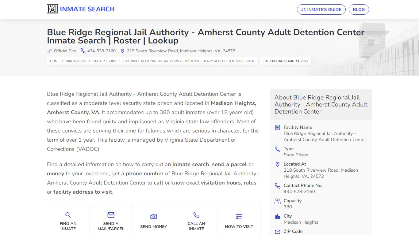 Blue Ridge Regional Jail Authority - inmate-search.online